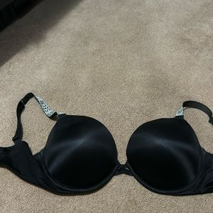Sexy blinged black Victoria secret bra